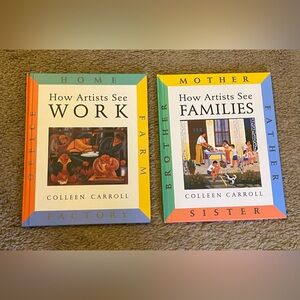 Bundle of 2 hardcover Art history/appreciation books for kids! Homeschool kids!